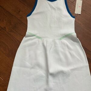 Sweaty Betty White and Blue Jumpsuit
